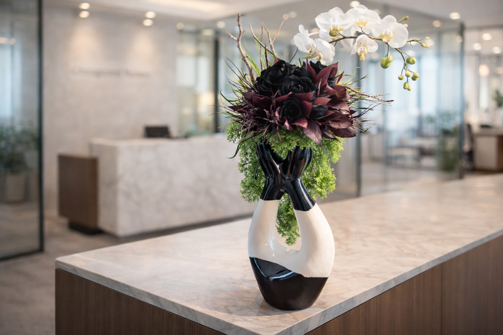 Orchid statement arrangement